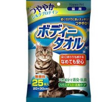 Полотенца влажные для кошек, 25 шт. Базовый уход. Япония.