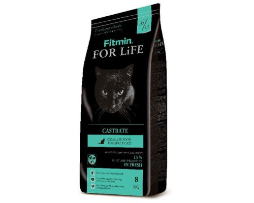 Fitmin cat For Life Castrate 8кг