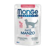 Monge Cat Monoprotein Manzo д/стерил. кош. Говядина пауч, 85г