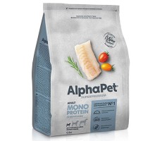 AlphaPet Monoprotein сухой корм д/с.м.п. Белая рыба 1,5кг