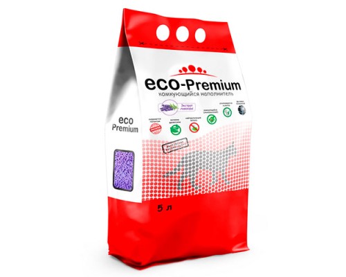 ECO Premium Лаванда наполнитель древесный, 1.9кг - 5л