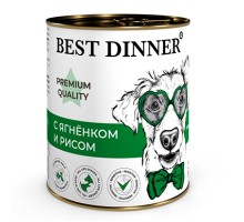 Best Dinner Меню №5 С ягненком и рисом для собак кс 340г