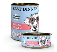 Best Dinner Exclusive Vet Profi Gastro Intestinal Ягненок с сердцем для собак кс 100г