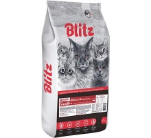 Blitz Sensitive Говядина сухой корм для взрослых кошек, 2кг
