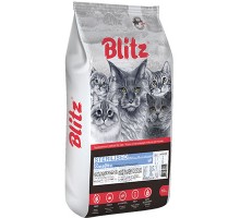 Blitz Sensitive с индейкой сухой корм для стерилизованных кошек, 400г