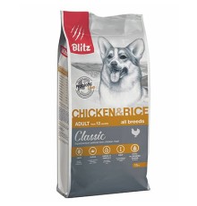 Blitz Classic с курицей и рисом сухой корм для собак всех пород, 2кг