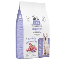 Brit Care Dog Adult Sensitive, для собак всех пород Индейка и ягненок 12кг