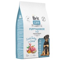 Brit Care Dog Puppy&Junior L, для щенков крупных пород Индейка и ягненок 1,5кг