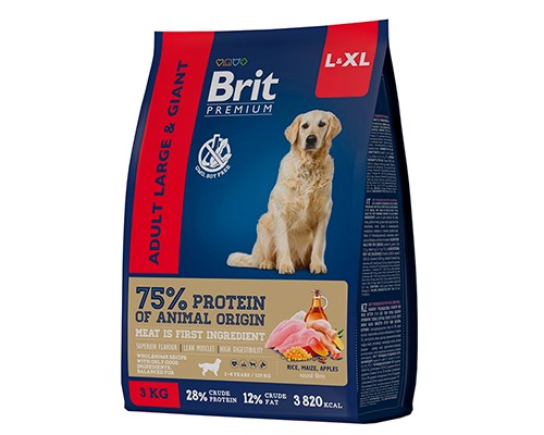 Купить Brit Premium Dog Adult Large and Giant 3кг