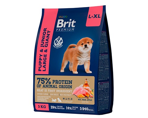 Brit Premium Dog Puppy and Junior Large and Giant, 3кг