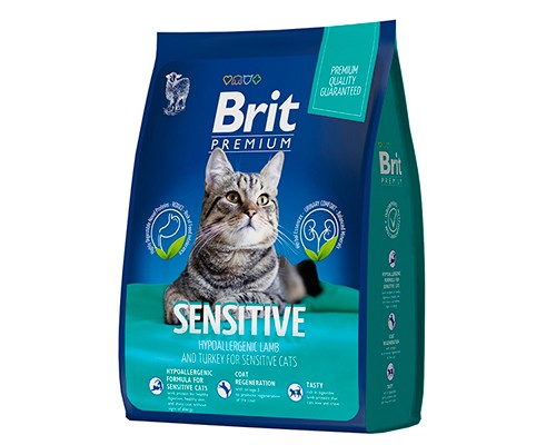 Brit Premium Cat Sensitive Lamb, 2кг