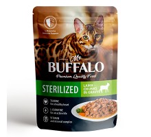 Mr. Buffalo для кошек STERILIZED Ягненок в соусе, пауч 85г