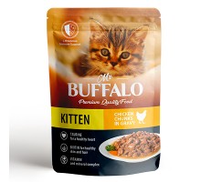 Mr. Buffalo для котят KITTEN Нежный цыпленок в соусе, пауч 85г
