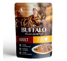Mr. Buffalo для кошек ADULT Цыпленок в соусе, пауч 85г