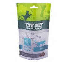 TiTBiT Хрустящие подушечки д/кош Утка д/чистки зубов, 60г