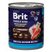 Brit Premium By Nature д/собак говядина и рис, кс 850г