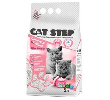  CAT STEP Compact White Baby Powder наполнитель для котят комкующийся минеральный, 5л