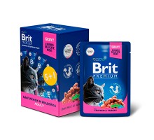 Brit Premium паучи 5+1 Промо-Набор для кошек в соусе Курица и индейка, 85г