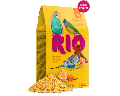 RIO Яичный корм для волнистых попугайчиков и мелких птиц, 250г