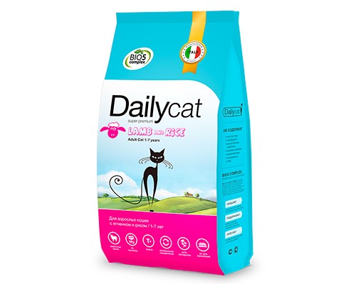 Dailycat Adult cat Lamb and rice, 3кг