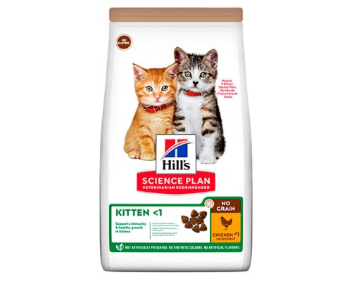 Hills SP NoG Feline Kitten Ckn&Pot Беззерновой корм, 1,5кг