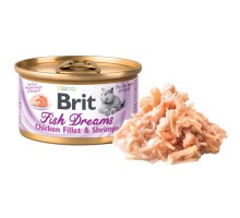 Brit Care Fish Dreams Куриное филе и креветки, 80г