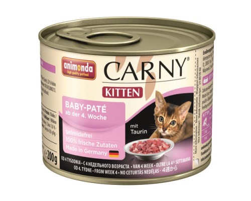 ANIMONDA Carny Kitten BABY-PATE паштет для котят с 4-х недель 200г