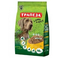 Трапеза ЯГНЕНОК+РИС для собак, 10кг