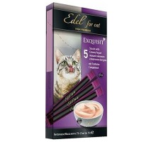 Edel For Cat для кошек крем-суп сливочный йогурт с индейкой, 75г