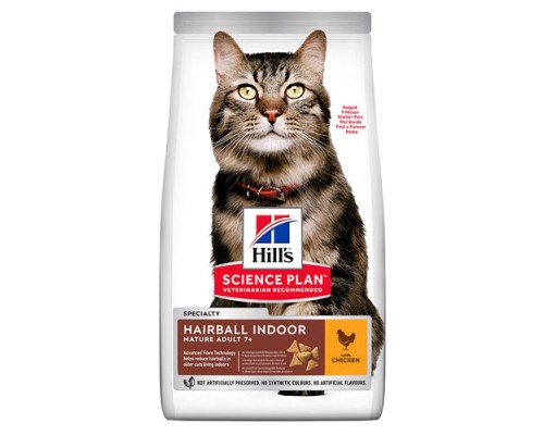 Hills SP Feline Mature Adult 7+ Hairball Control Chicken 1,5кг