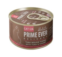 Prime Ever 2A Delicacy Мусс тунец с креветками для кошек, 80г