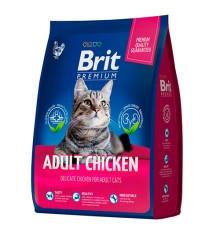 Brit Premium Cat Adult Chicken, 8кг