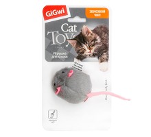 GiGwi Мышка со звуковым чипом 6см (75040)