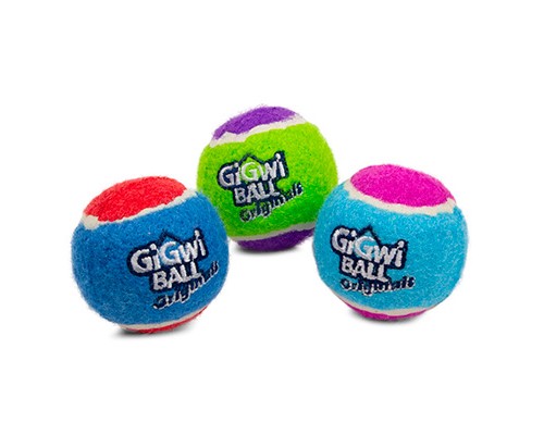 GiGwi Три мяча с пищалкой 6,3см (75338)
