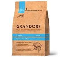 GRANDORF White Fish & Rice Adult Medium/Maxi Dog, 3кг