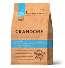 GRANDORF White Fish & Rice Adult Medium/Maxi Dog, 1кг