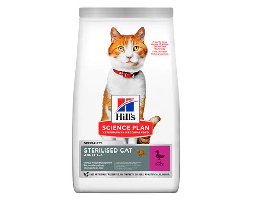 Hills SP Feline Sterilised Cat Young Adult с уткой 10кг