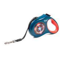 TRIOL Поводок-рулетка для собак Marvel Капитан Америка S, 5м до 12кг, лента