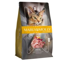Marly&Molly с курицей для стерилизованных кошек и котов 1,5кг