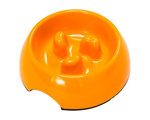 Купить SuperDesign миска меламиновая для медленного поедания 140мл оранжевая