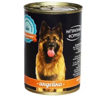 Натуральная Формула влажный корм для Собак в Желе ИНДЕЙКА 410г