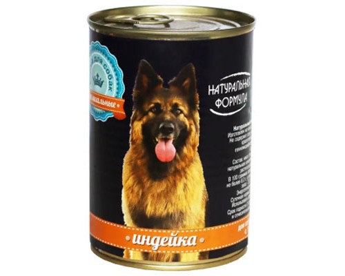 Натуральная Формула влажный корм для Собак в Желе ИНДЕЙКА 410г