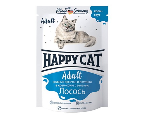 Happy Cat лосось (ломтики), 100гр