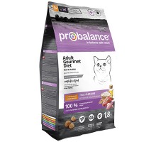 ProBalance Gourmet Diet для кошек, избирательных к еде, Говядина и кролик 1,8кг