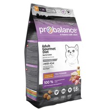 ProBalance Gourmet Diet для кошек, избирательных к еде, Говядина и кролик 10кг