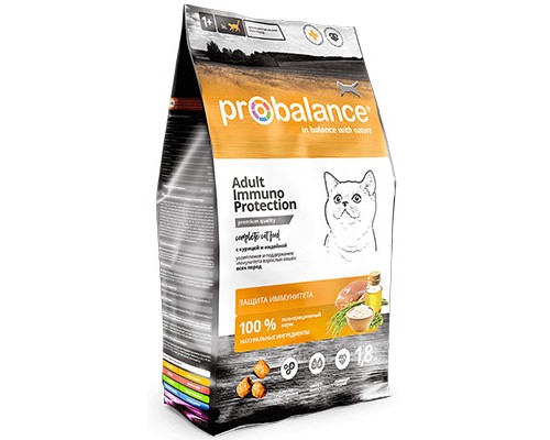 ProBalance Immuno Protection для кошек Курица и индейка, 1,8кг