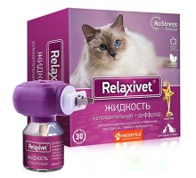 Релаксивет (Relaxivet) Диффузор и Жидкость успокоительная для кошек и собак, 45мл