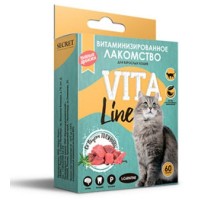 Витаминизированные лакомства Vita Line для кошек с Говядиной, 30г