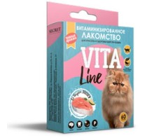 Витаминизированные лакомства Vita Line для кошек с Лососем, 30г
