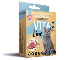 Витаминизированные лакомства Vita Line для стерилизованных кошек и кастрированных котов c Уткой, 30г